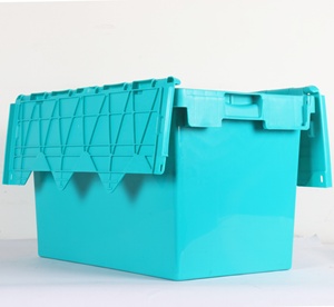 Industrial Warehouse 32l 56L 60L 68L Plastic Reusable <strong>Stack</strong> <strong>and</strong> <strong>Nest</strong> <strong>Crate</strong> Huge Storage <strong>Crate</strong> Box with Gold Stamping logo