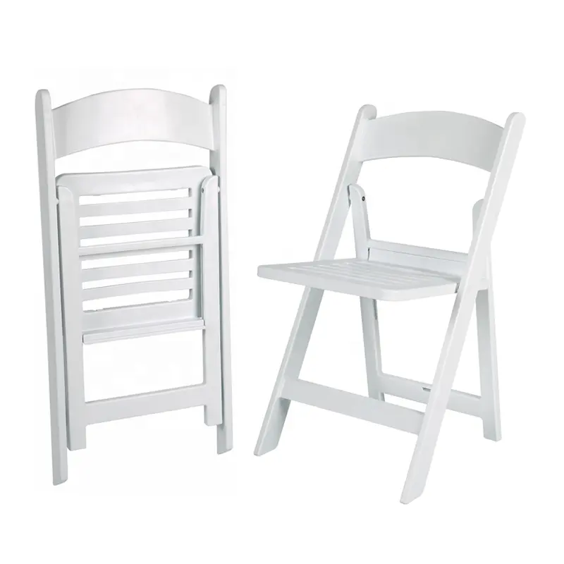 Wholesale Dining Hotel Ceremony Samsonite White Restaurant Plastic Folding Chair For Event In Cheap Price