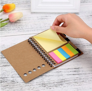 Commercio all'ingrosso personalizzato Memo note adesive bandiera Mini Notebook con penna e note adesive - Product Image 3
