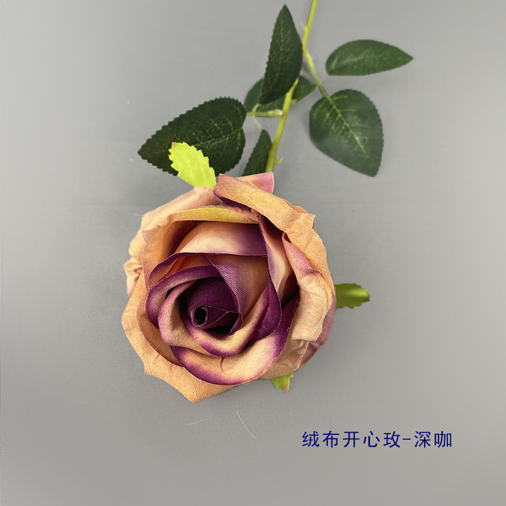 กำมะหยี่ Open Core Rose - สีน้ำตาลเข้ม