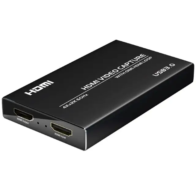 Boîtier d'enregistrement et diffusion en Streaming, Hdmi 4K/HD, USB 3.0, carte d'acquisition pour jeux vidéo en direct, compatible PS4/Xbox