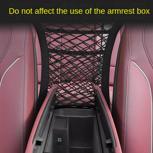 <strong>Elastic</strong> <strong>String</strong> Net Bag Three-layer Isolation Child protection Car Seat Storage Mesh Pocket