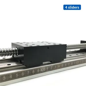 Mesa de deslizamiento manual Carril de guía lineal CNC 100-1000mm Carrera XYZ Eje Carril de movimiento SFU1204/SFU1605/SFU1610 Husillo de bolas para impresora 3D - Product Image 4