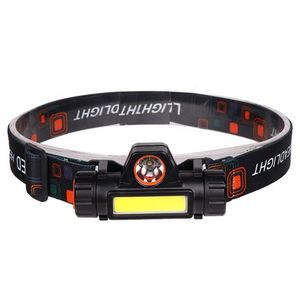 ミニXpeヘッドランプ内蔵バッテリー<span class=keywords><strong>Led</strong></span> USB充電Cobヘッドランプトーチライトステップレス調光ヘッドライト懐中電灯