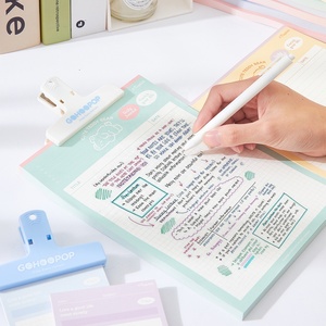 Bloc de notas de escritura bonito B5 para estudiantes, cuadernos de rejilla forrados, Bloc de notas - Product Image 6