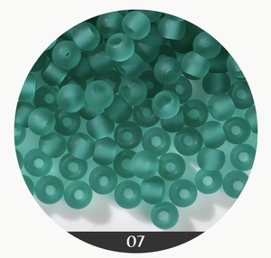 批发4毫米哑光彩色圆形Rocailles宽松玻璃种子珠 - Product Image 3