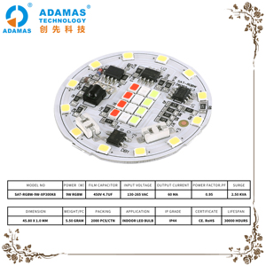RGBW 9W. A60. Merek ADAMAS RGBW Kinerja Tinggi. A60. - Product Image 2