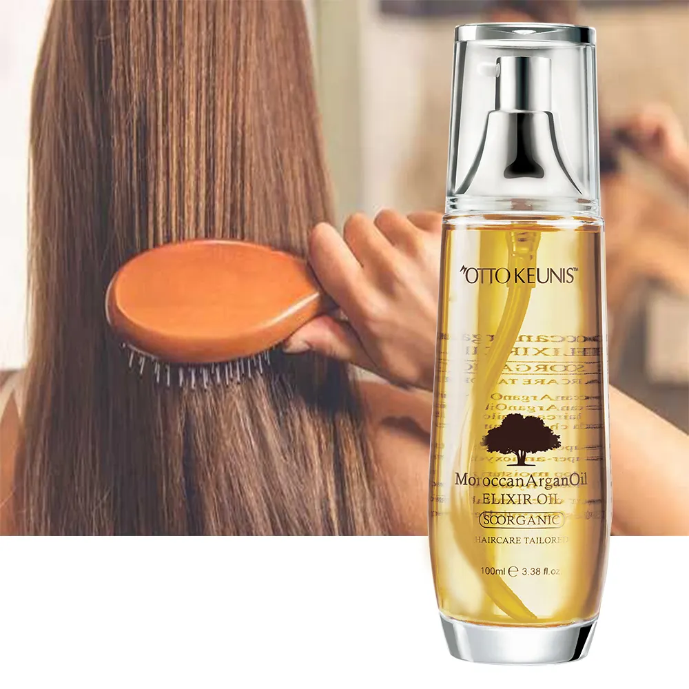 Personnalisé OEM kératine organique polisseuse meilleur Argan réparation humaine soin des cheveux traitement huile soie sérum