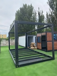 Передвижной плоский каркас передвижной стальной конструкции склад 40ft 20ft контейнерный дом сборный дом с окнами и дверями - Product Image 3