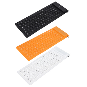 Mini teclado USB Flexible de silicona de 85 teclas portátil de fábrica tipo A, teclado enrollable plegable con cable para juegos, tableta de trabajo - Product Image 2