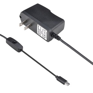 Factory Price <strong>Raspberry</strong> <strong>Pi</strong> 4 Model <strong>Power</strong> Supply Adapter 5V 3A Type-C with Switch Cable Charger - Product Image 1