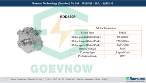 高效直驱转换套件RDD850P前轮驱动FWD轿车交流电机Lifepo4 VCU逆变器