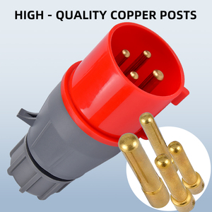 3 nam Bề mặt gắn kết công nghiệp giấu ổ cắm Splitter và 16A chính 4pin hàng không điện cắm Coupler - Product Image 6