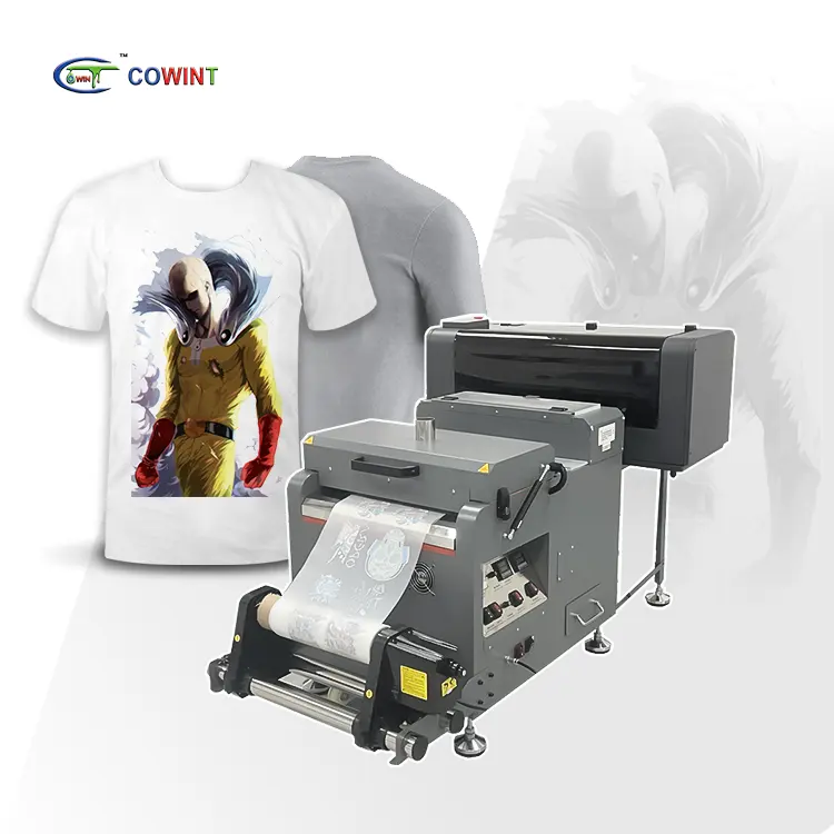 Mesin cetak digital Cowint untuk gulungan kain katun mesin cetak printer FILM PET A3 pencetak DTF