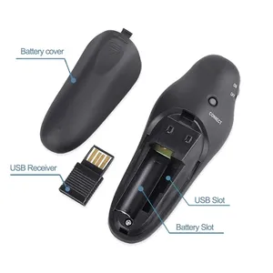2,4 ГГц беспроводной USB Powerpoint презентация PPT флип-ручка Указатель кликер ведущий с красным светом пульт дистанционного управления для учителя