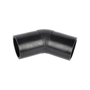 ขายดี PE100 HDPE 45 ข้อศอกอุปกรณ์ท่อ ISO 4427 ที่เข้ากันได้กับบริการแปรรูปแม่พิมพ์น้ําสีแดง - Product Image 3