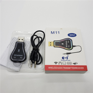 ตัวรับส่งสัญญาณเสียง5.0บลูทูธ USB 3 in 1อะแดปเตอร์เสียงไร้สาย HIFI M11ชุดอุปกรณ์ติดรถยนต์3.5มม. AUX ไฟแฟลช LED - Product Image 6