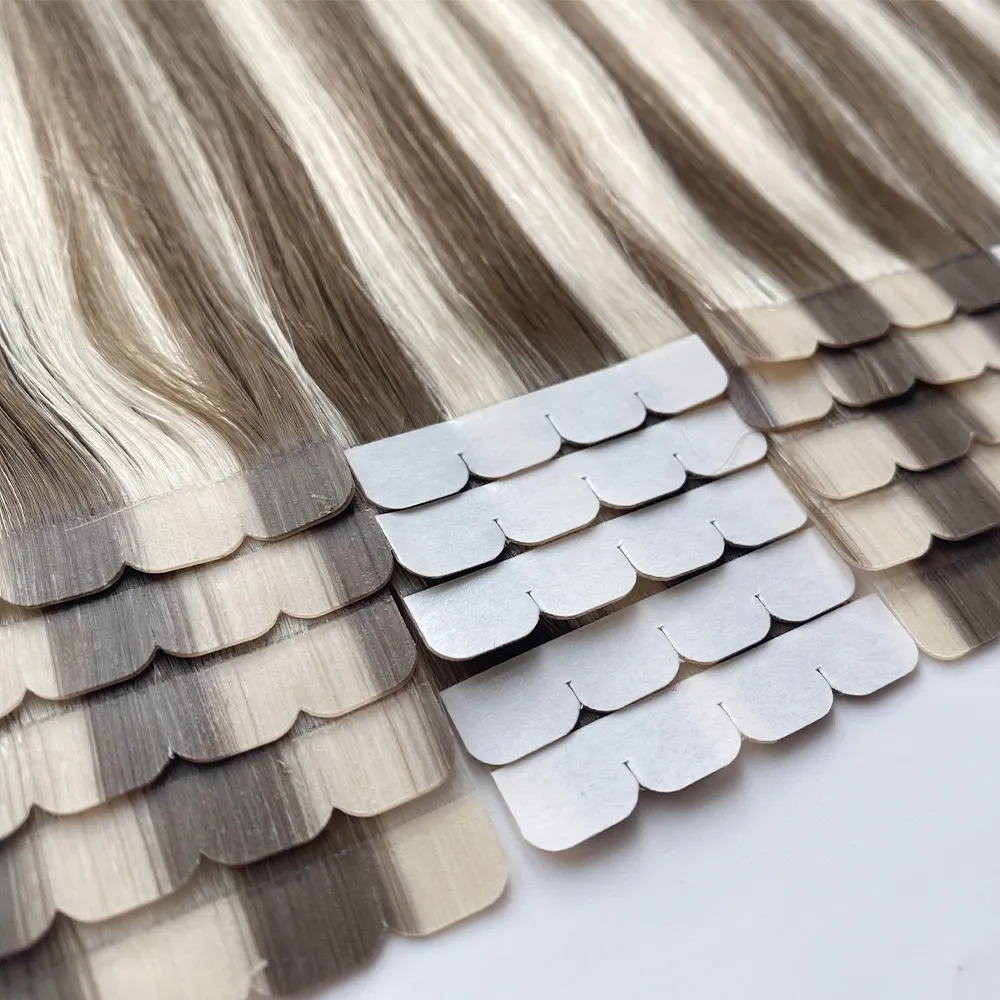 Factory Price Double Drawn Seamless and Smooth Blend Micro Tape In Extensions Human Hair