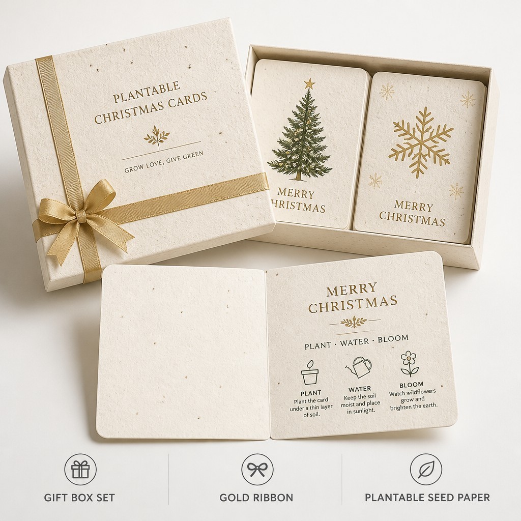 Coffret cadeau de cartes de Noël de luxe