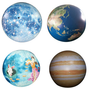 Inflatable PVC bóng 10-12ft không thấm nước cho lễ hội trung tâm mua sắm các hoạt động ngoài trời Luminous lift-off mặt trăng hành tinh mô hình không khí - Product Image 3