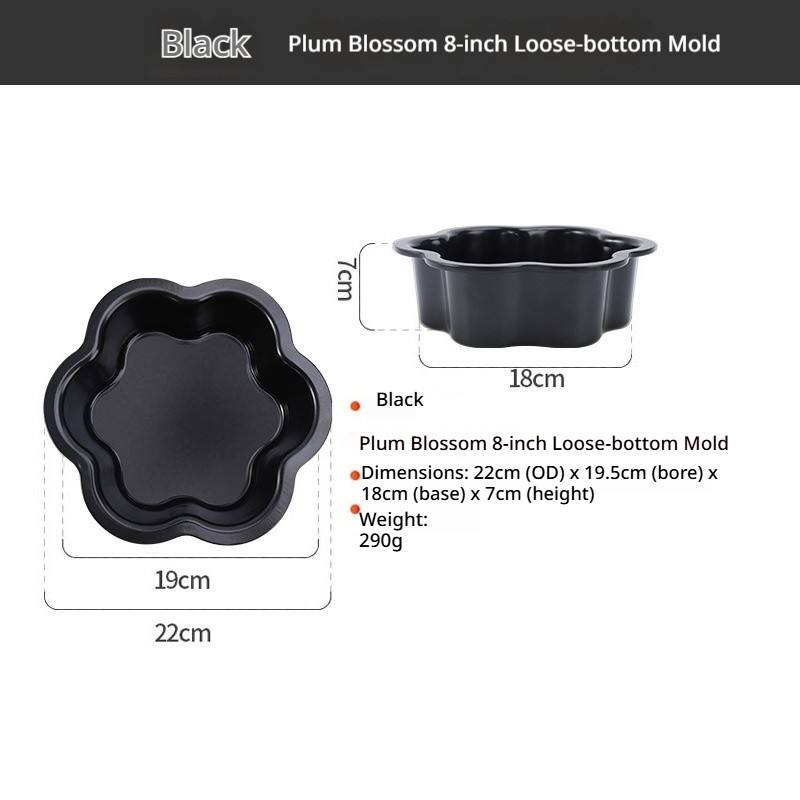 Noir (prune) - Moule à fond vivant de 8 pouces