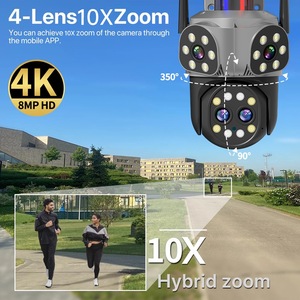 Best-selling Quality Four-lens Three-screen 8MP All-round Monitoring 4g <strong>Camera</strong> <strong>Ip</strong> <strong>Camera</strong> Wifi <strong>Camera</strong>