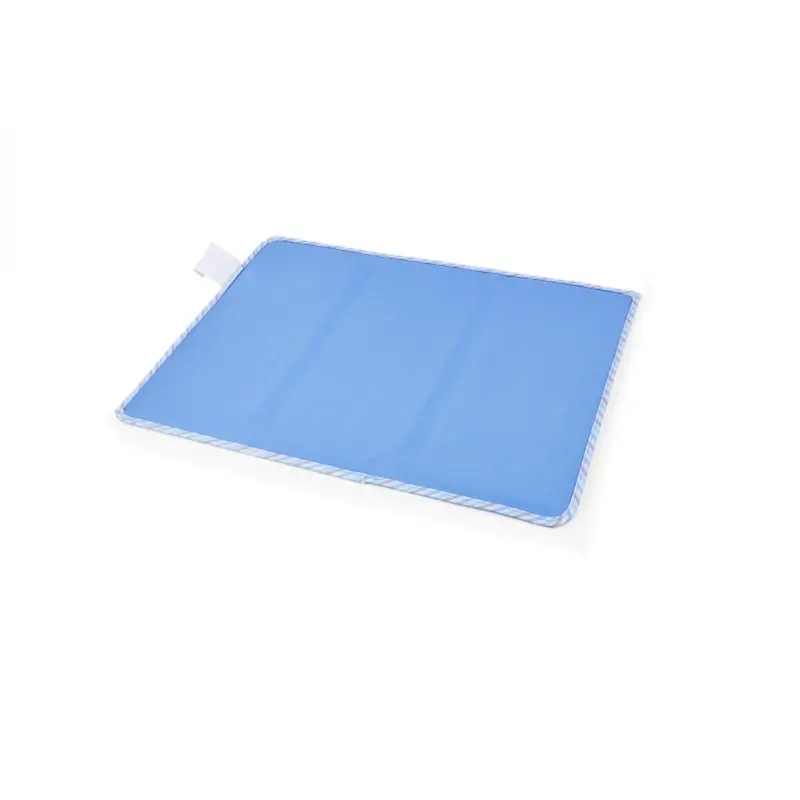 Cojín de asiento fresco portátil Cojín de asiento de gel de enfriamiento Cojín de asiento de gel frío plegable Personalizado CLÁSICO Azul 100% Poliéster