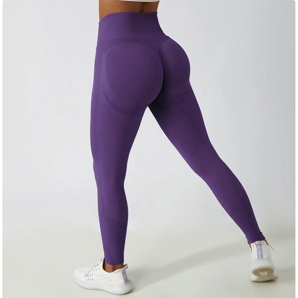 Workout Kleding Mode Plus Size Naadloze Compressie Scrunch Gym Fitness Yoga Slijtage Buik Controle Legging Voor Vrouwen Sexy