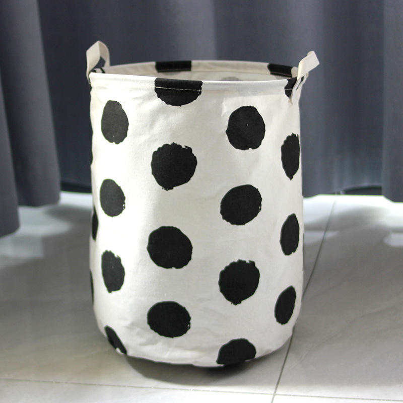 Black large polka dots - small - 30 * 40cm