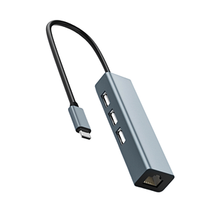 USB 2.0 Hub Converter <strong>Type</strong>-C to <strong>Network</strong> Port 4in1 <strong>Type</strong> C Hub with 100M <strong>Network</strong> Card RJ45 for HDTV and <strong>Computer</strong> Applications - Product Image 2