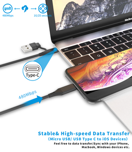 สายชาร์จเร็วแบบ2 in 1 USB C TO Lighting Cable สาย PD - Product Image 4
