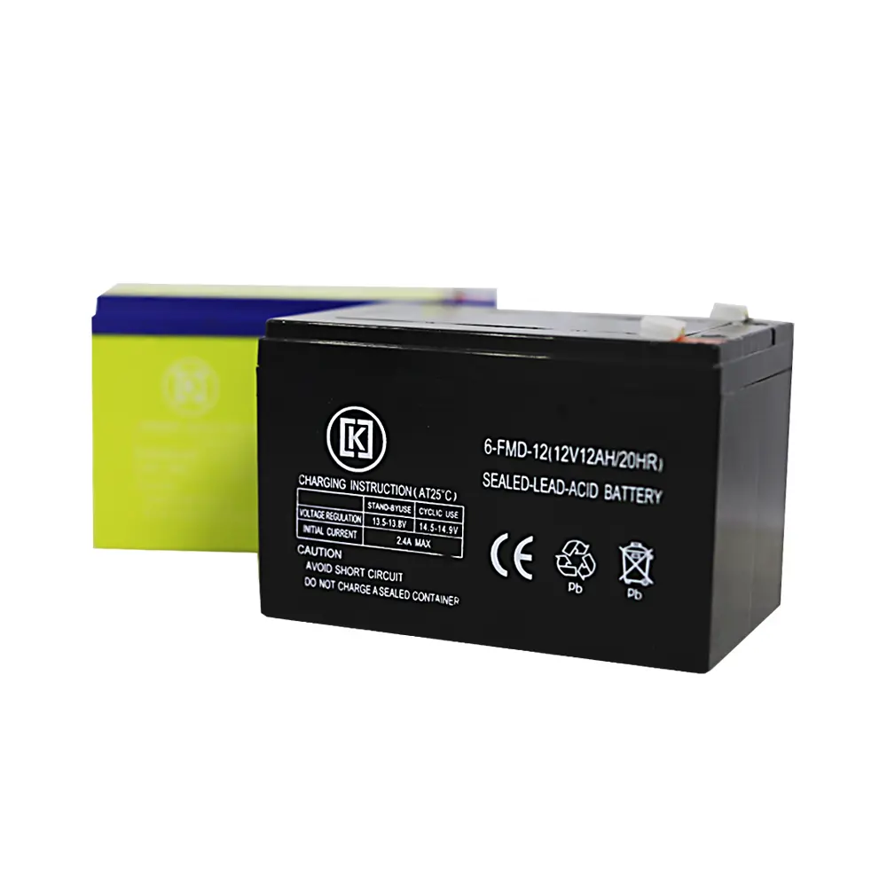 Batterie de pulvérisateur à cycle profond sans entretien 12v 7ah 12v 12ah batteries plomb-acide scellées batterie Ups