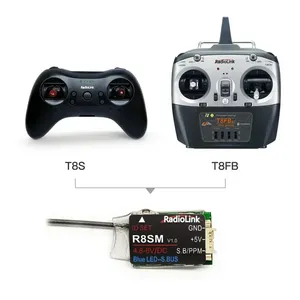 Radyolink R8SM 8 kanal 2.4G küçük alıcı desteği SBUS PPM 8CH Mini FPV için yarış Drone uçak T8FB T8S RC4GS V2 verici - Product Image 3