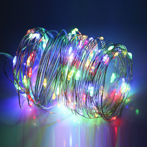 Cable de cobre para luces LED, cadena de luces LED con Control remoto, conexión USB, funciona con batería, temporizador de 8 modos, resistente al agua - Product Image 1