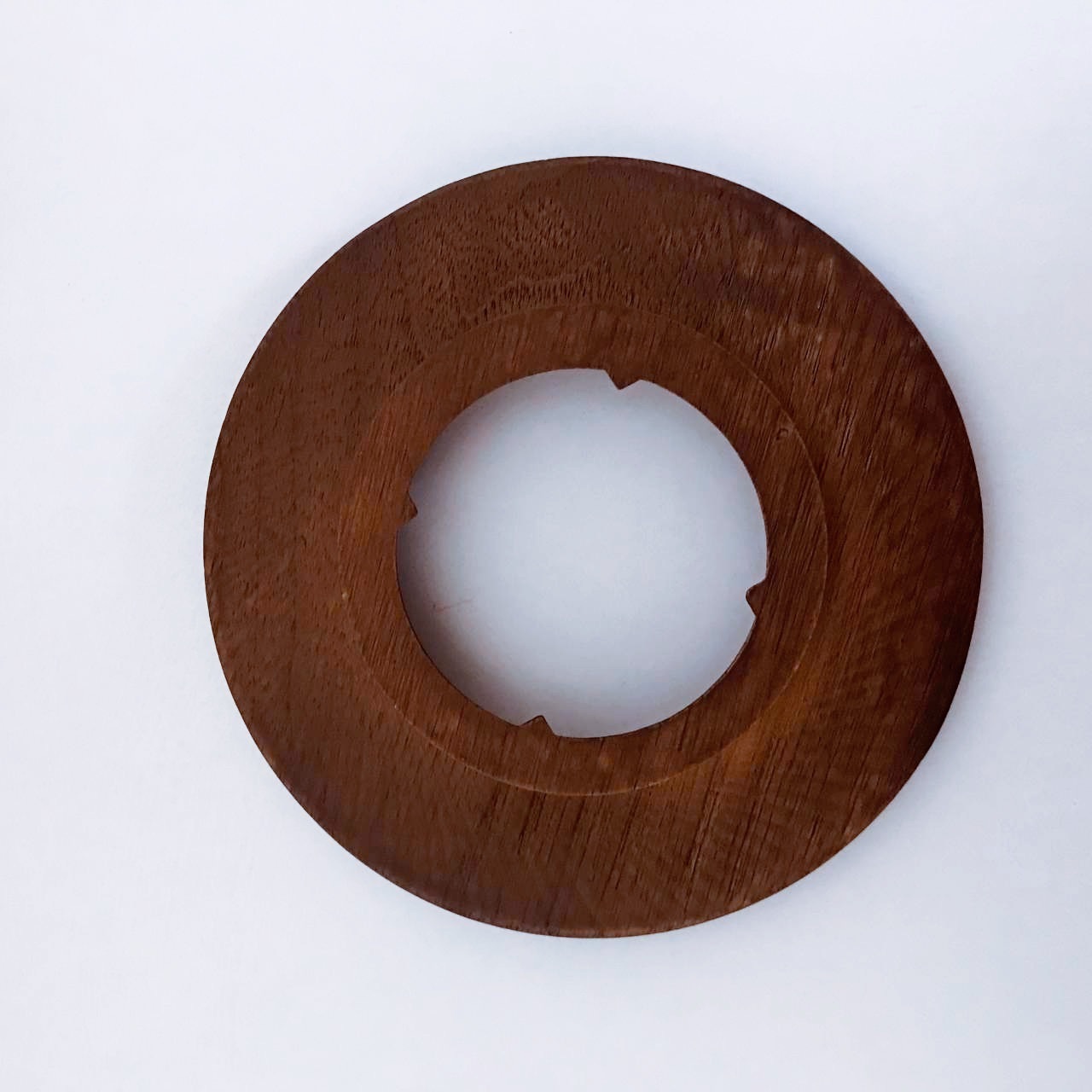 Tasse filtrante origami en bois de noyer noir, plateau en bois spécial