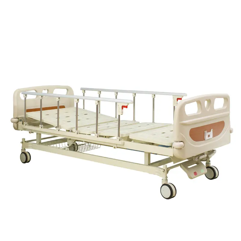 Fabrika fiyat tıbbi iki krank yatak manuel 2 krank fonksiyonu hastane yatağı
