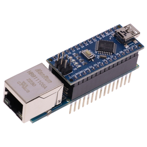 Mini ENC28J60 Ethernet Shield V1.0 Mikrochip HR911105A Webserver-Modul für Arduino DIY Kit Kompatibel mit Nano 3.0 V3 CH340G