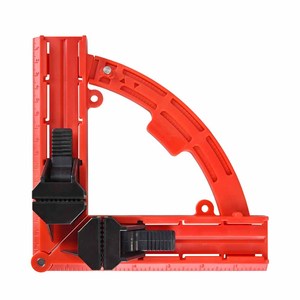 固定工具の測定を容易にするための内側と外側のスケールを備えたオレンジブラックのマルチアングルムービングライトアングルクリップ - Product Image 4