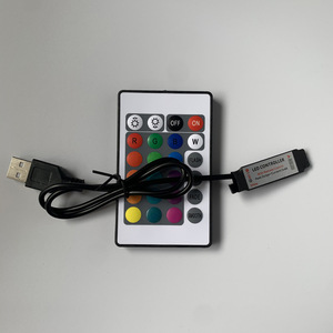 USB-Controller 24-Tasten-Streifenlicht-Fernbedienung DC 5V 12V RGB-Streifen licht regler - Product Image 4