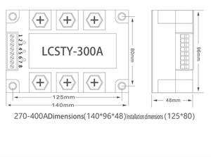 Ba pha 350A SCR điện điều chỉnh điện áp 4-20mA 2-10V 1-5V điều khiển 380V ổn định - Product Image 2