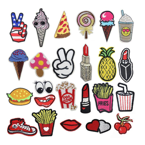 Thiết Kế Tùy Chỉnh Hoa Thư Ban Nhạc Logo Mũ Phương Tây Dệt Các Bản Vá Lỗi Quần Áo Chéo 3D Chenille Sắt Trên Thêu Vá - Product Image 4