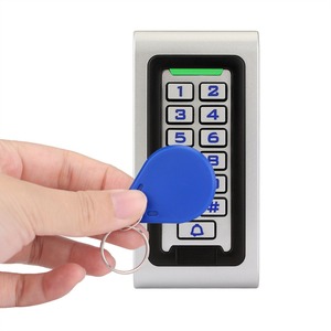Sistema di controllo accessi rfid con tastiera a porta singola in metallo rfid impermeabile autonomo con allarme - Product Image 1