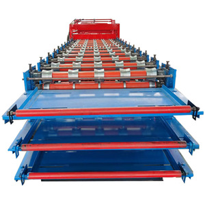 Roof and Wall Panel Three Layers Roll Forming Machine Corrugated Roof Sheet Making Machine with <strong>Advanced</strong> Cutting <strong>System</strong> - Product Image 6