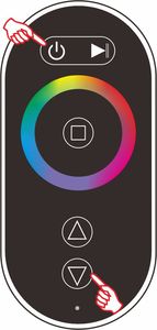 Цветная коробка RGB красочный сенсорный 6-кнопочный контроллер - Product Image 5