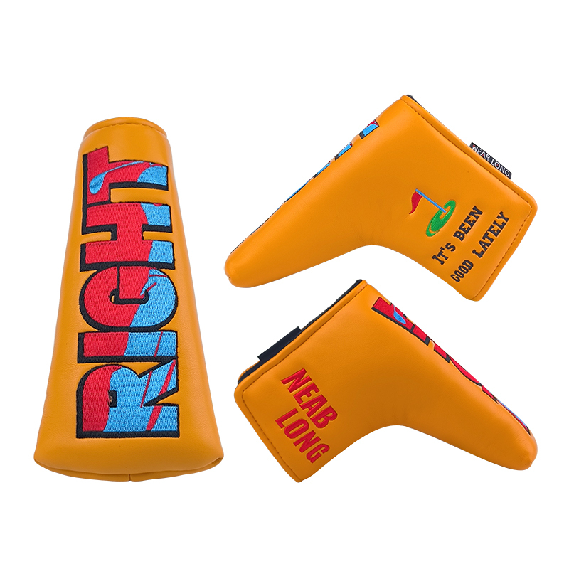 Funda para putter Blade - Letras Naranjas