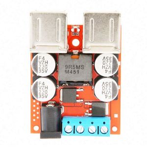DC-DC車両充電ボード12V24V (8-35V) から5V8Aepダウンバック電源モジュール4ポートUSB出力モバイル充電器車 - Product Image 5
