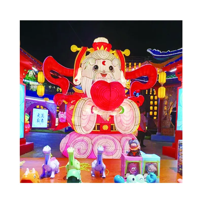 Jingujin New Lampion hängende Reis Orgel Metall Laterne Festival Stärke chinesische Neujahr Festival rote Seiden laterne für Kunst