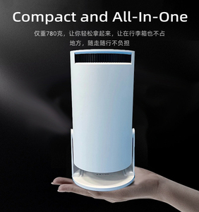 <strong>2025</strong> New <strong>F100</strong> Mini Smart Mobile Projector Round Portable Wired Wireless Projector with Android 11