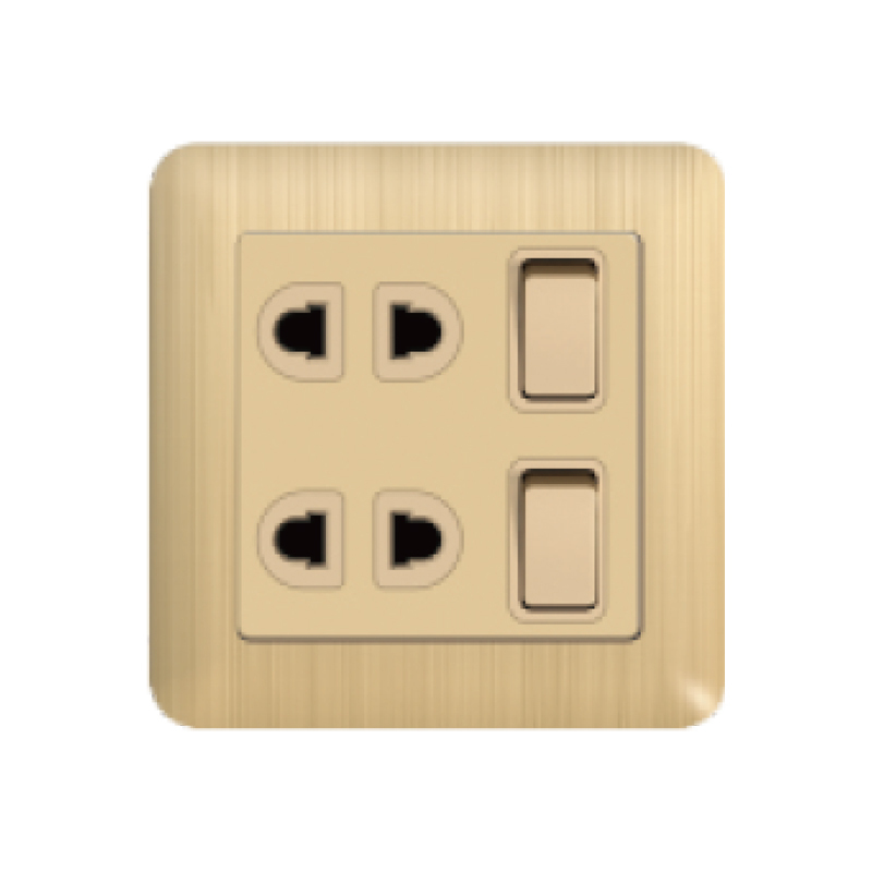 2gang Four hole socket