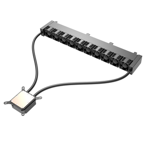 1u Server Cpu Water Cooler <strong>Heatsink</strong> With Temperature Control Fan Pure Copper Base for Desktop Computer Rack Server - Product Image 1
